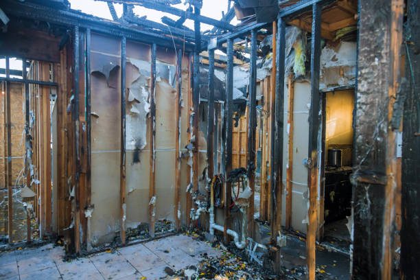 Professional Fire Damage Restoration technician working in Columbus, OH